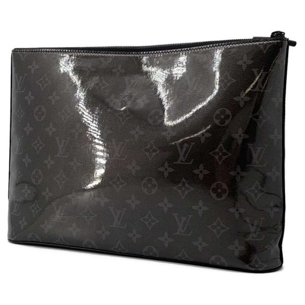 9686410 02 Louis Vuitton Eclipse Glaze Clutch Bag Monogram Black