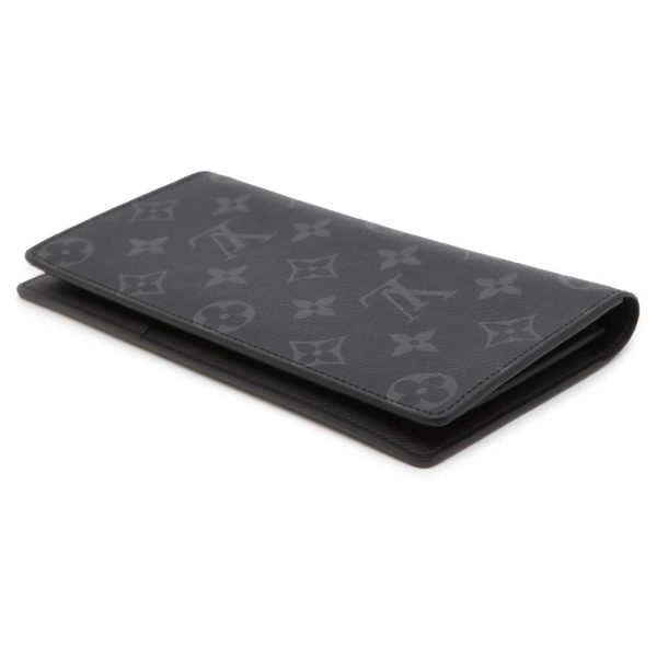 9686748 02 Louis Vuitton Eclipse Brazza Wallet Monogram Black