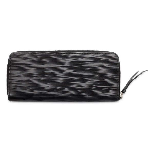 9686762 03 Louis Vuitton Portefeuille Clemence Long Wallet Epi Black