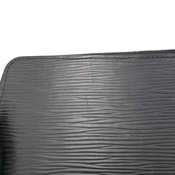 9686762 05 Louis Vuitton Portefeuille Clemence Long Wallet Epi Black