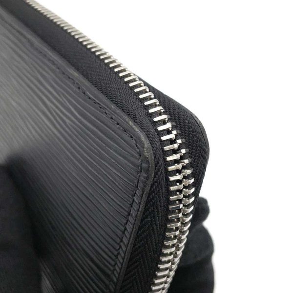 9686762 09 Louis Vuitton Portefeuille Clemence Long Wallet Epi Black