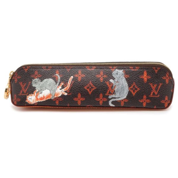 9688780 01 Louis Vuitton Monogram Catgram Pencil Case Brown