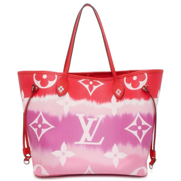 9689565 01 Louis Vuitton Monogram LV Escal Neverfull MM Tote Bag Red