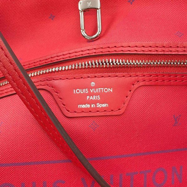 9689565 14 Louis Vuitton Monogram LV Escal Neverfull MM Tote Bag Red