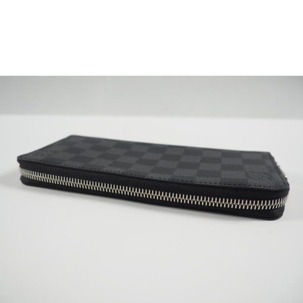 96950 3 Louis Vuitton Zippy Vertical Wallet Damier Graphite