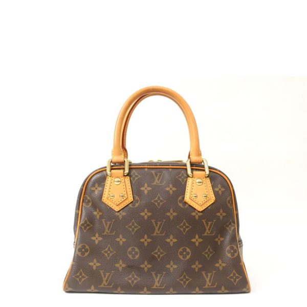 96957 2 Louis Vuitton Manhattan PM Leather Handbag Brown