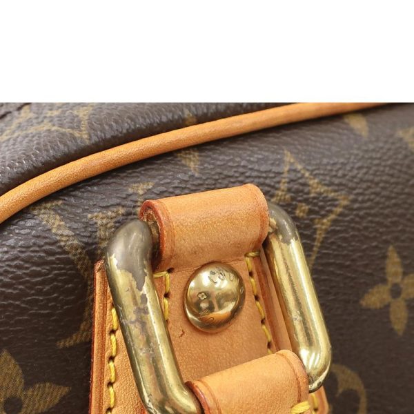 96957 9 Louis Vuitton Manhattan PM Leather Handbag Brown