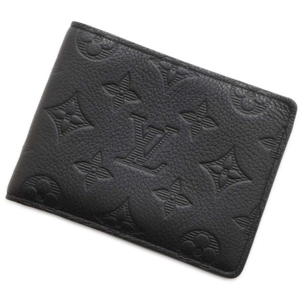 9699830 01 Louis Vuitton Portefeuille Multiple Monogram Shadow Black