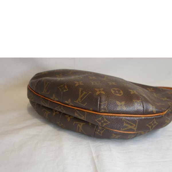 96999 3 Louis Vuitton Croissant MM Monogram Shoulder Bag Brown