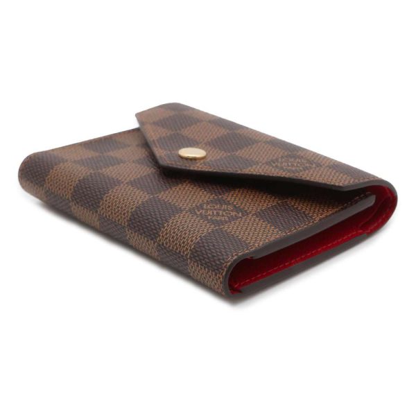 9705500 02 Louis Vuitton Trifold Wallet Damier Red