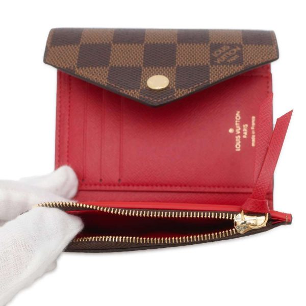 9705500 06 Louis Vuitton Trifold Wallet Damier Red