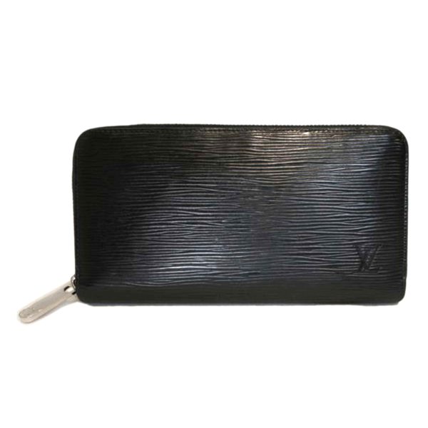 97064 1 Louis Vuitton Zippy Wallet Epi Noir Black