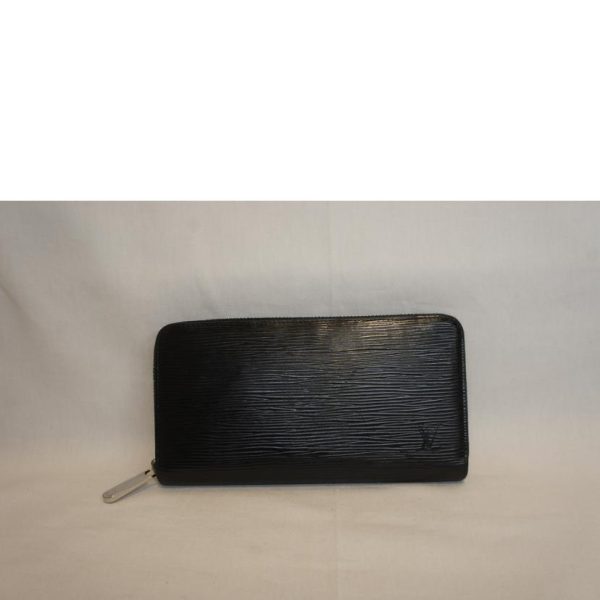 97064 2 Louis Vuitton Zippy Wallet Epi Noir Black