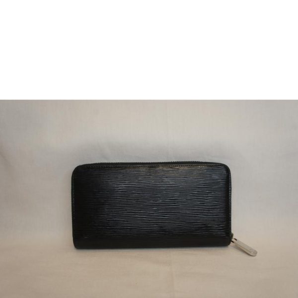 97064 3 Louis Vuitton Zippy Wallet Epi Noir Black