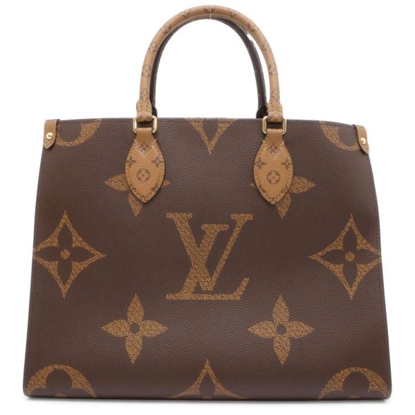 9707580 01 Louis Vuitton On The Go MM Shoulder Bag Monogram Reverse Giant