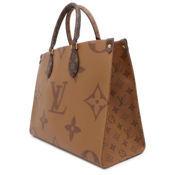 9707580 02 Louis Vuitton On The Go MM Shoulder Bag Monogram Reverse Giant