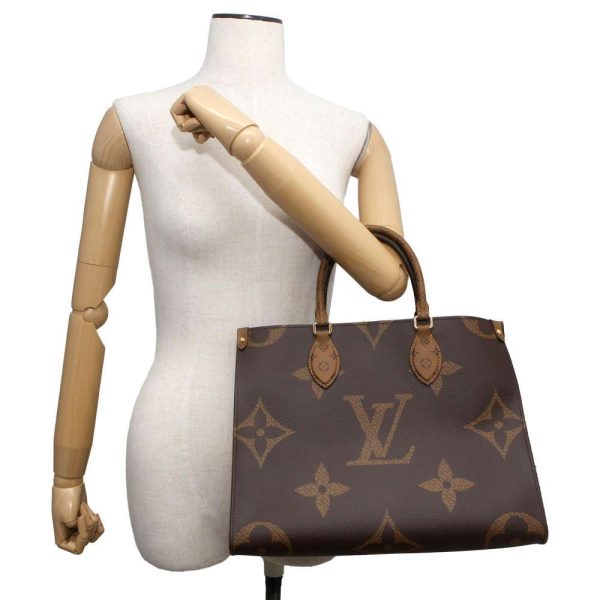 9707580 04 Louis Vuitton On The Go MM Shoulder Bag Monogram Reverse Giant