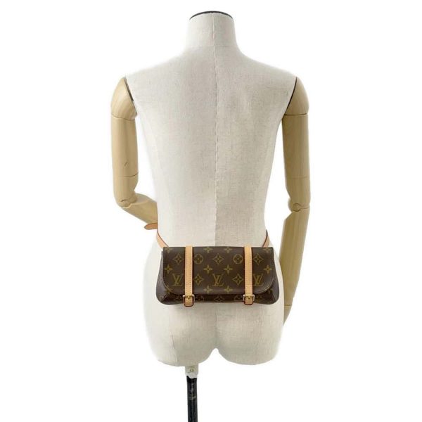 9712805 04 Louis Vuitton Pochette Marel Waist Bag Monogram Brown