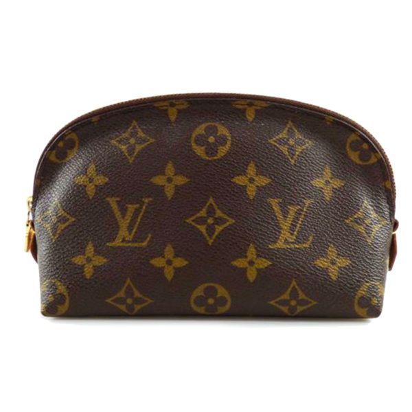 97138 1 Louis Vuitton Pochette Cosmetic Monogram Bag Brown