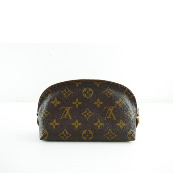 97138 2 Louis Vuitton Pochette Cosmetic Monogram Bag Brown