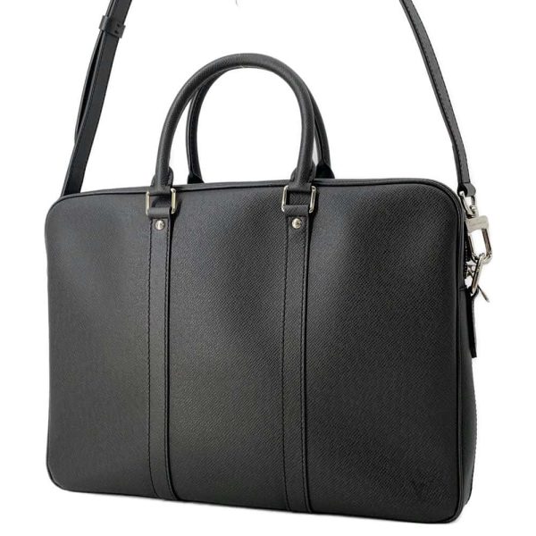 9714212 02 Louis Vuitton Business Bag Taiga Black