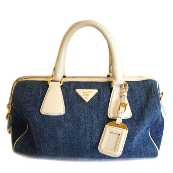 97163 1 Prada Denim Handbag Blue