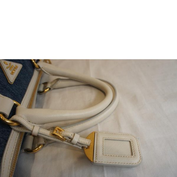 97163 4 Prada Denim Handbag Blue