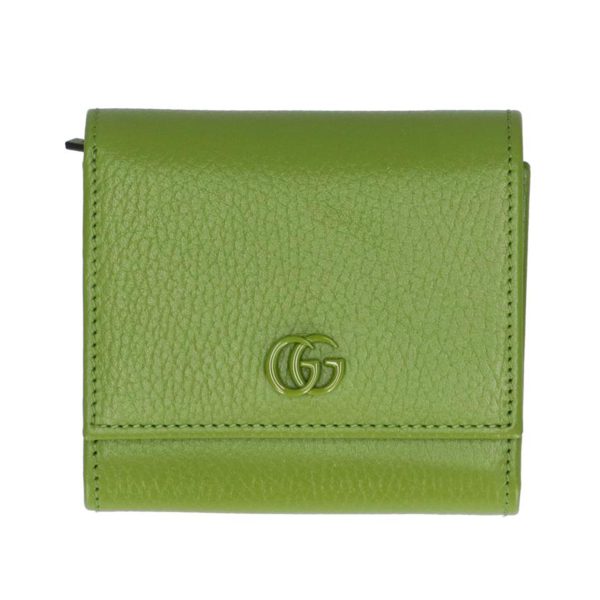 97200 1 Gucci GG Marmont Medium Wallet Green