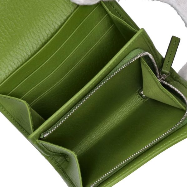 97200 5 Gucci GG Marmont Medium Wallet Green