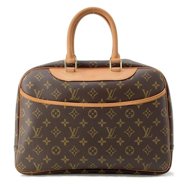 9720268 01 Louis Vuitton Bowling Vanity Bag Monogram Brown