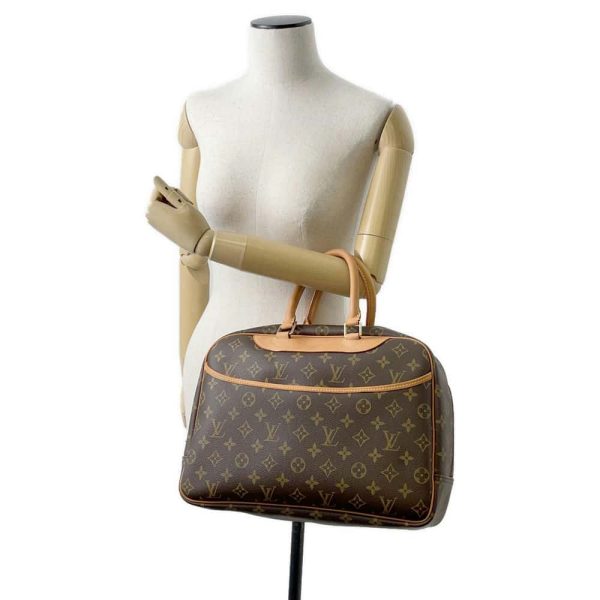 9720268 04 Louis Vuitton Bowling Vanity Bag Monogram Brown