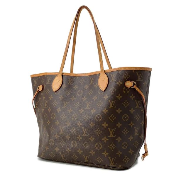 9720893 02 Louis Vuitton Neverfull MM Bag Monogram Brown