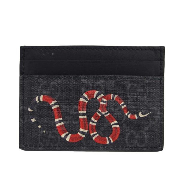 97222 1 Gucci Kingsnake Gg Supreme Card Case