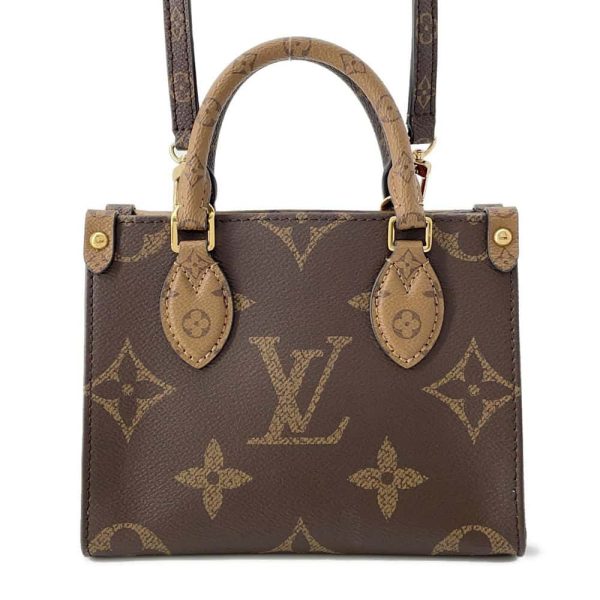 9726215 01 Louis Vuitton On The Go BB Reverse Monogram Brown