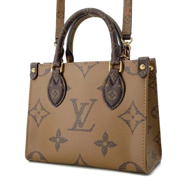 9726215 02 Louis Vuitton On The Go BB Reverse Monogram Brown