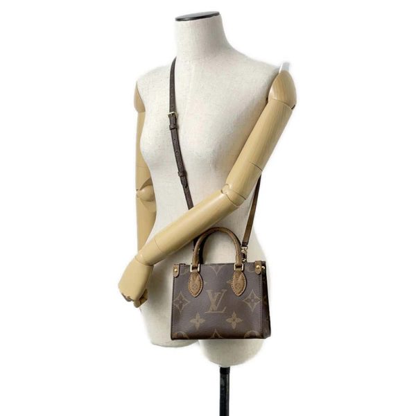 9726215 04 Louis Vuitton On The Go BB Reverse Monogram Brown