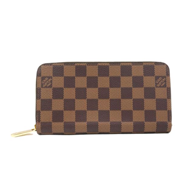 97267 1 Louis Vuitton Zippy Wallet Damier Ebene Brown