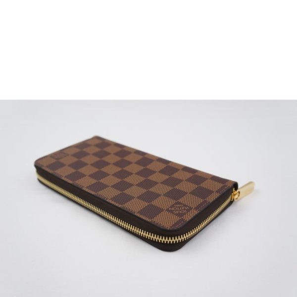 97267 3 Louis Vuitton Zippy Wallet Damier Ebene Brown