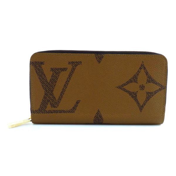 97282 1 Louis Vuitton Zippy Wallet Monogram Giant Canvas Wallet Brown