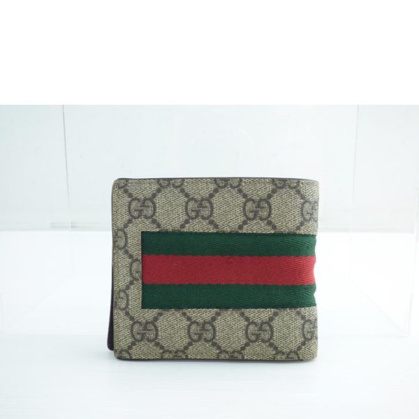 97296 2 GUCCI Sherry Line GG Pattern PVC Bi Fold Wallet