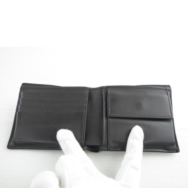 97296 4 GUCCI Sherry Line GG Pattern PVC Bi Fold Wallet