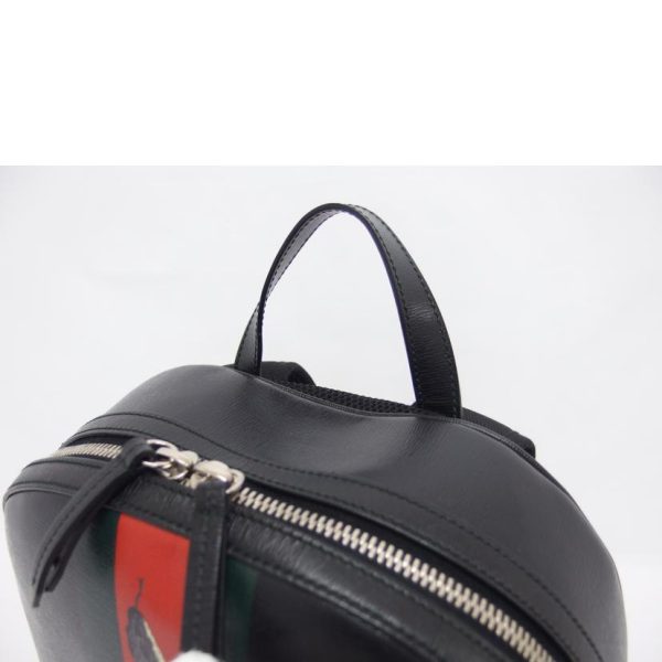 97352 4 Gucci Snake Print Backpack Black