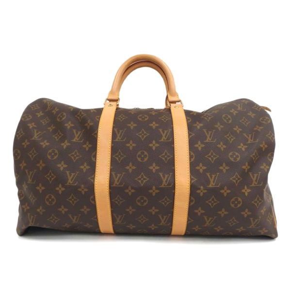 97361 2 LOUIS VUITTON Keepall 50 Duffle Bag Monogram Brown