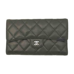 97448 1 Chanel Chocolate Bar Leather Handbag Black