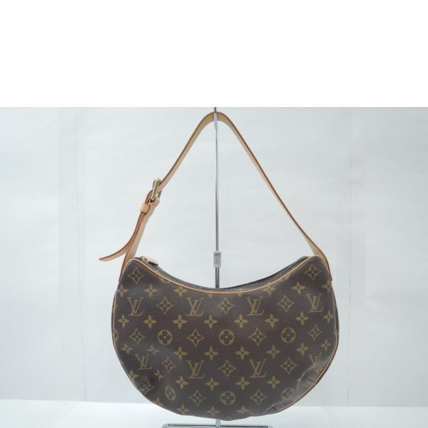 97453 2 Louis Vuitton Croissant MM Bag Monogram Brown