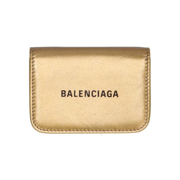 97677 1 Balenciaga Cash Mini Trifold Wallet Black