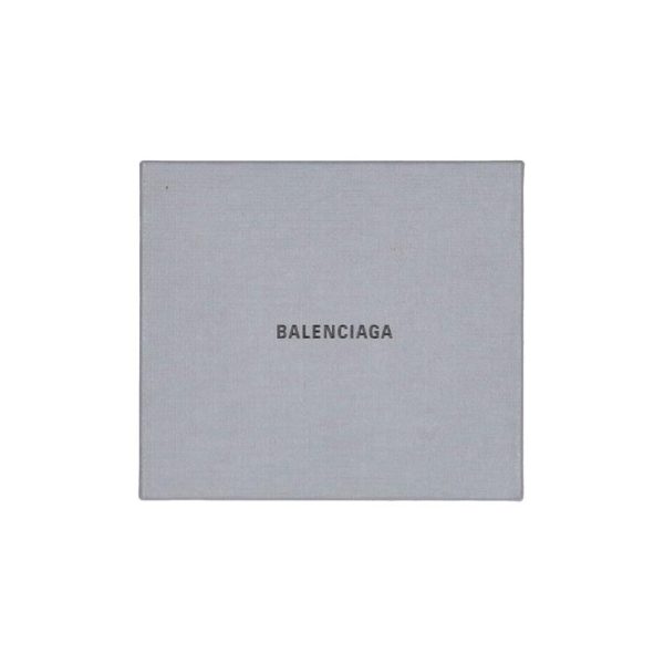 97677 8 Balenciaga Cash Mini Trifold Wallet Black