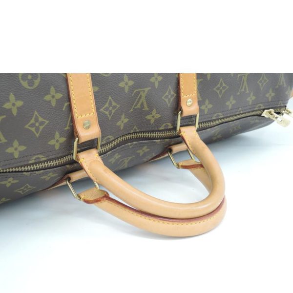 97682 4 Louis Vuitton Keepall Bandouliere 55 Bag Monogram Brown