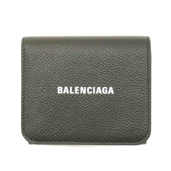 97684 1 Balenciaga Cash Compact Wallet Black