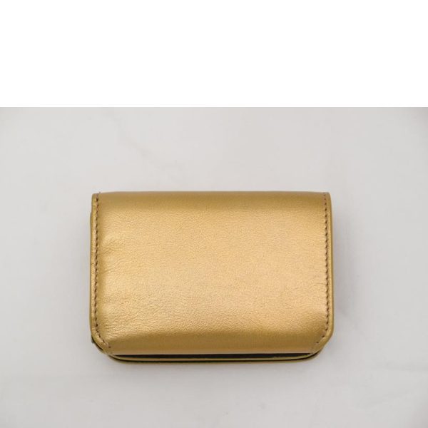 97691 2 Balenciaga Cash Mini Wallet Bag Gold